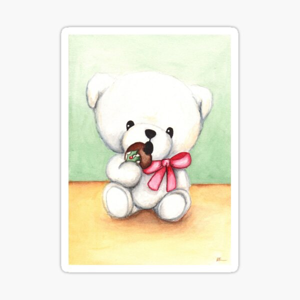 Teddy Ate My Pudding! Sticker