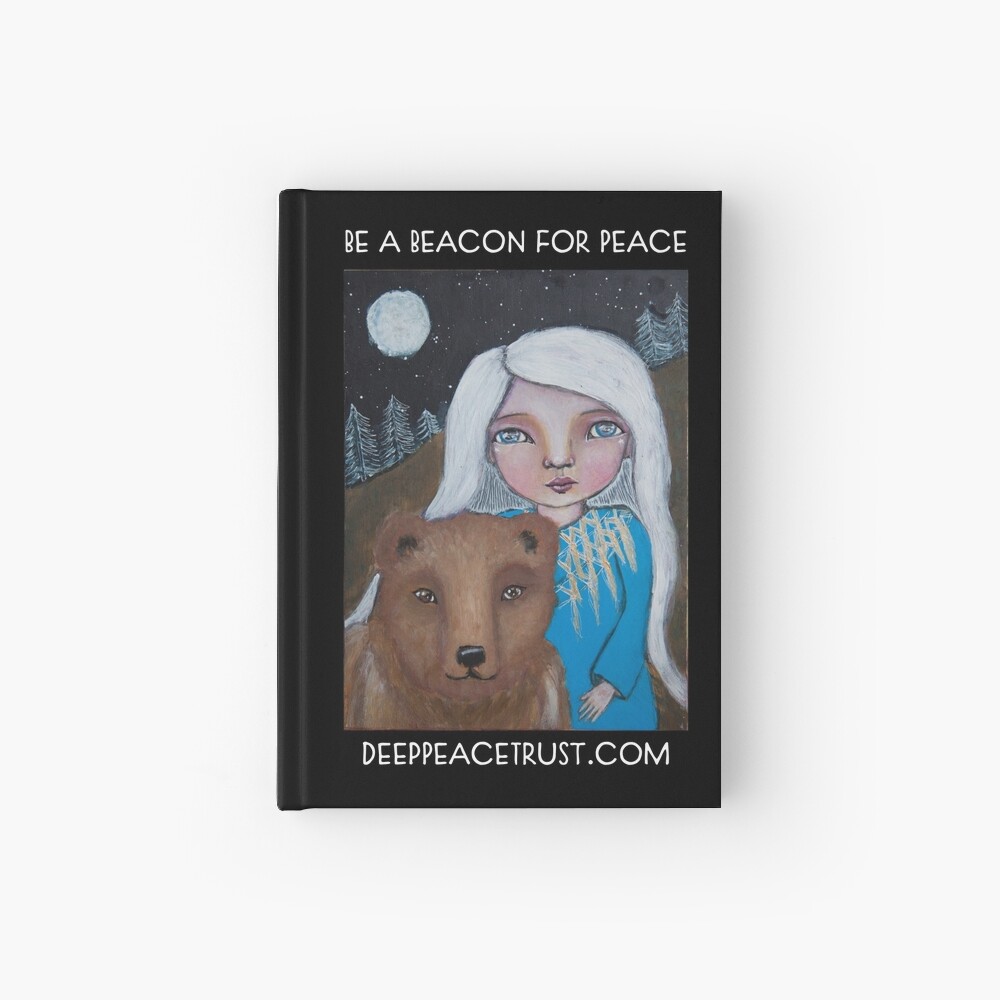 Be a Beacon for Peace - Artwork by Lulu's Heart Centered Healing Hardcover Journal