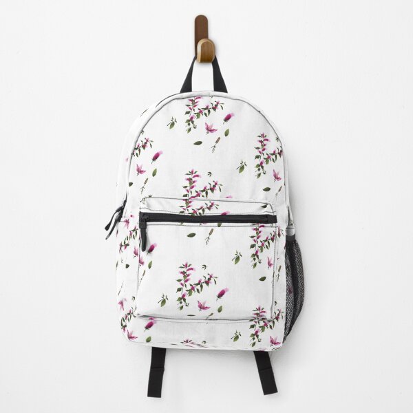 Item preview, Leaves with Pink and Purple Flowers designed and sold by KeepPlantsHappy.