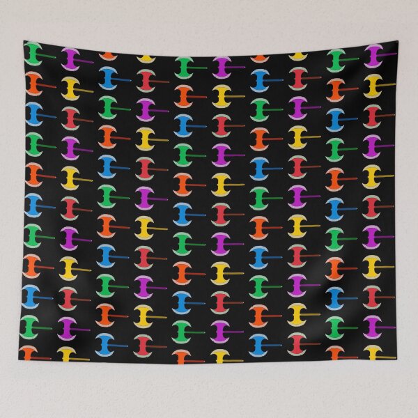 Item preview, Colorful Battleaxe Pattern designed and sold by Kangavark.