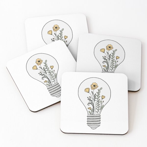Item preview, Floral Light Bulb Sticker  designed and sold by Kaitlyn Beimel.