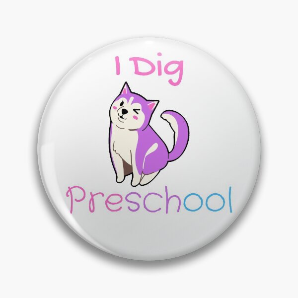 Item preview, I dig preschool, cute dog pre school (purple)  designed and sold by NerdyChibi.