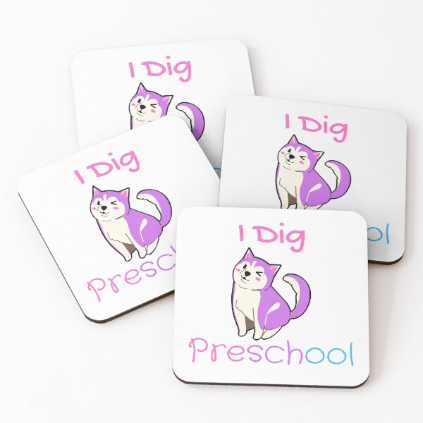Item preview, I dig preschool, cute dog pre school (purple)  designed and sold by NerdyChibi.