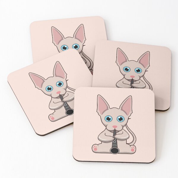 Item preview, Sphynx Cat Playing The Clarinet designed and sold by Luan Huynh.