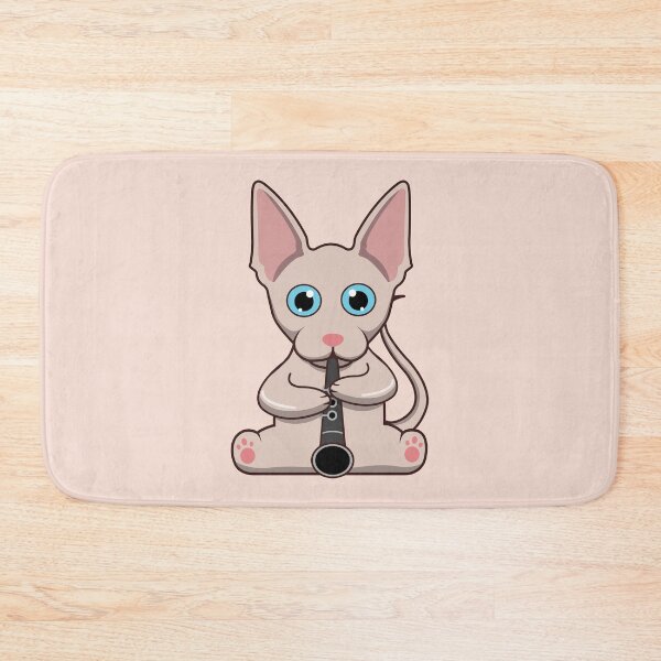 Item preview, Sphynx Cat Playing The Clarinet designed and sold by Luan Huynh.