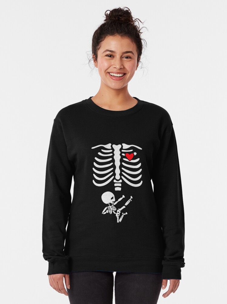 Discover Pregnant Skeleton Karate Sweatshirt