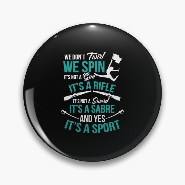 Item preview, We Don'T Twirl We Spin Cute Color Guard Flag designed and sold by slinkardru.