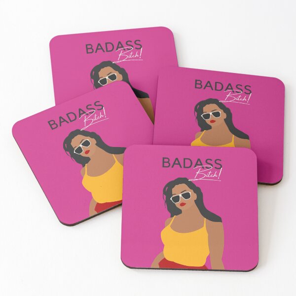 Item preview, Pink Badass Bitch Women designed and sold by BeeMeCreative.