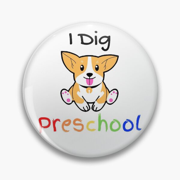 Item preview, I dig preschool, cute dog pre school (corgi)  designed and sold by NerdyChibi.