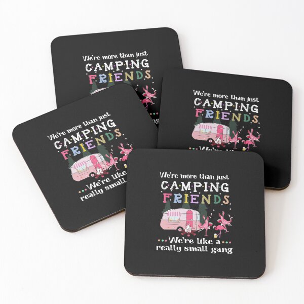 Item preview, Camping T Shirt We'Re More Than Just Camping Friends Camper Campfire Gifts Tee designed and sold by elviakenni.