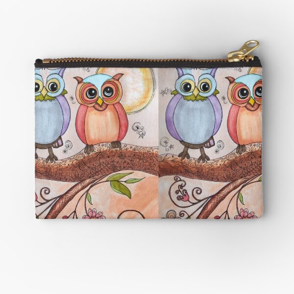 Owls in a Tree Zipper Pouch