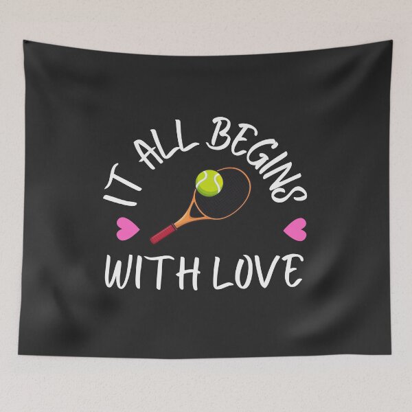 Item preview, Tennis funny quote -  all begins with love designed and sold by Natkopod.