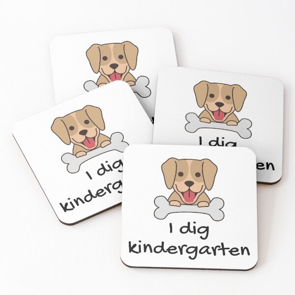 Item preview, I dig kindergarten, cute dog school (puppy with bone)  designed and sold by NerdyChibi.