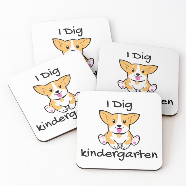 Item preview, I dig kindergarten, cute dog school (corgi)  designed and sold by NerdyChibi.