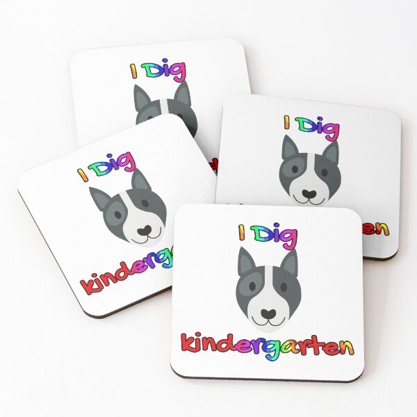 Item preview, I dig kindergarten, cute dog school (bull terrier) designed and sold by NerdyChibi.