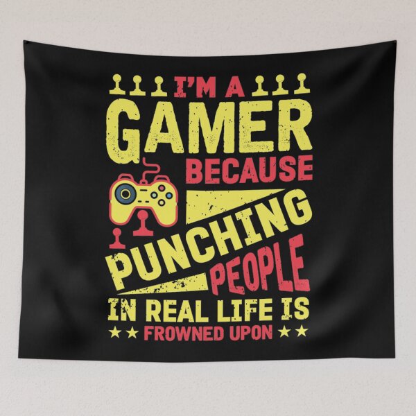 Item preview, Gamer legal punching people designed and sold by Golden-place.