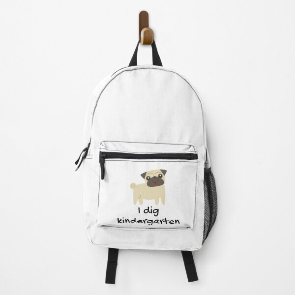 Item preview, I dig kindergarten, cute dog school (pug) designed and sold by NerdyChibi.
