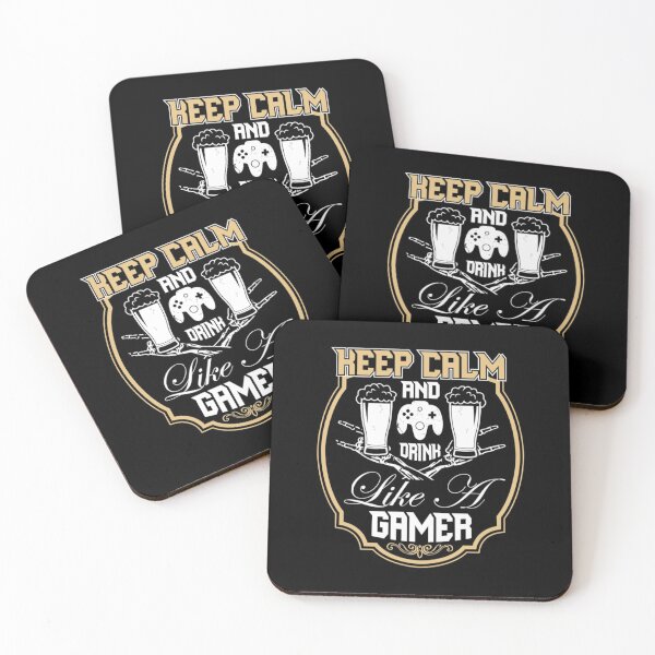Item preview, keep calm and drink gamer designed and sold by Golden-place.