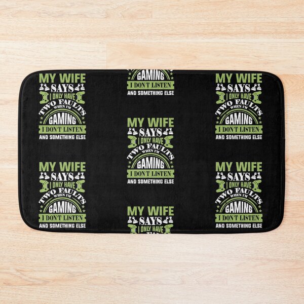 Item preview, Wife Gamer two Faults  funny designed and sold by Golden-place.