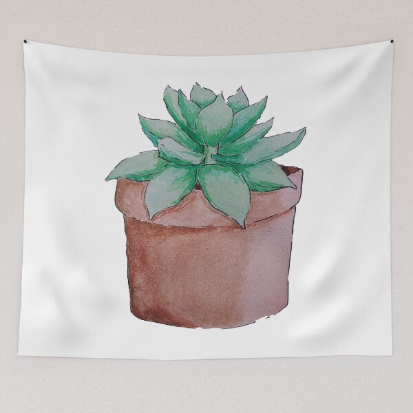 Item preview, cute small succulent in a pot designed and sold by -Lily-Anne-.