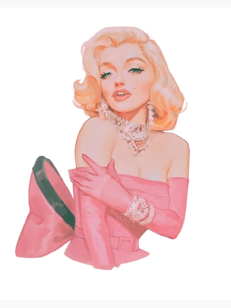 Marilyn Monroe Pink Dress In the Ros - MARILYN MONROE ART - Paintings &  Prints, People & Figures, Celebrity, Actresses - ArtPal