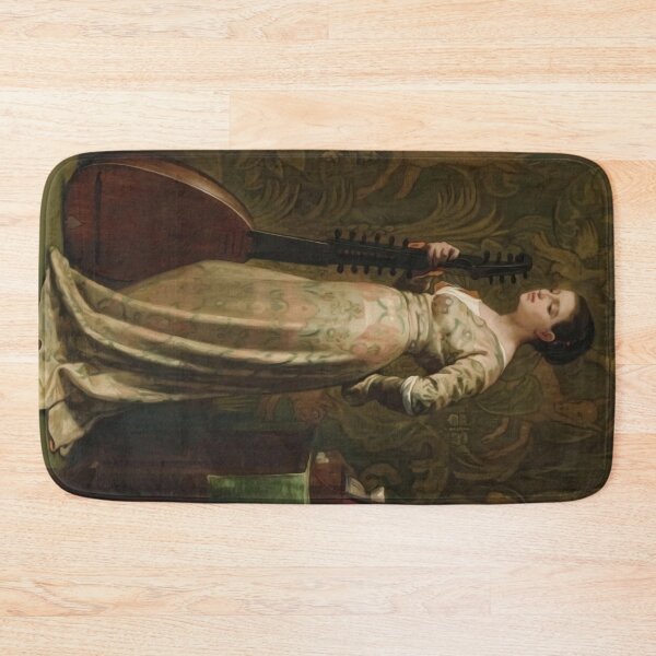 Item preview, Girl With a Lute by Elihu Vedder designed and sold by academic-art.