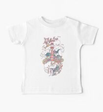 Wale und Wellen Baby T-Shirt