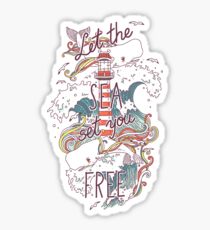 Wale und Wellen Sticker
