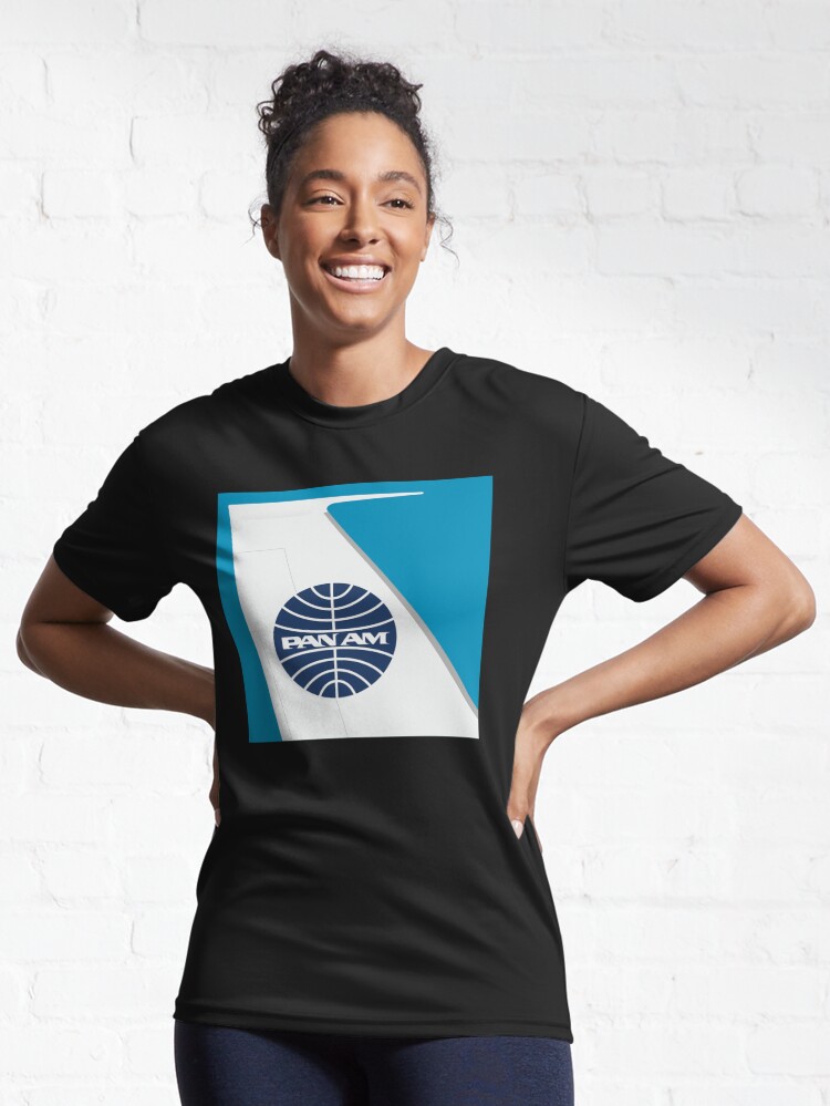 Active T-Shirt, Pan Am | Pan American Airways | Tail Fin designed and sold by darryldesign