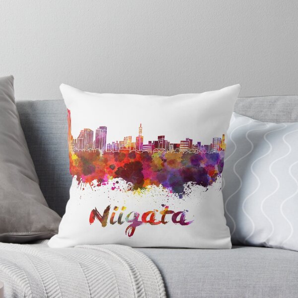 Item preview, Niigata skyline in watercolor  designed and sold by paulrommer.