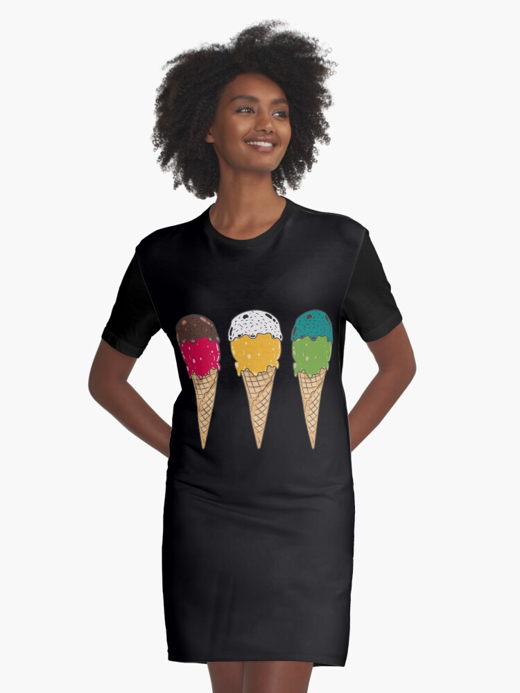 Ice cream 2025 t shirt dress