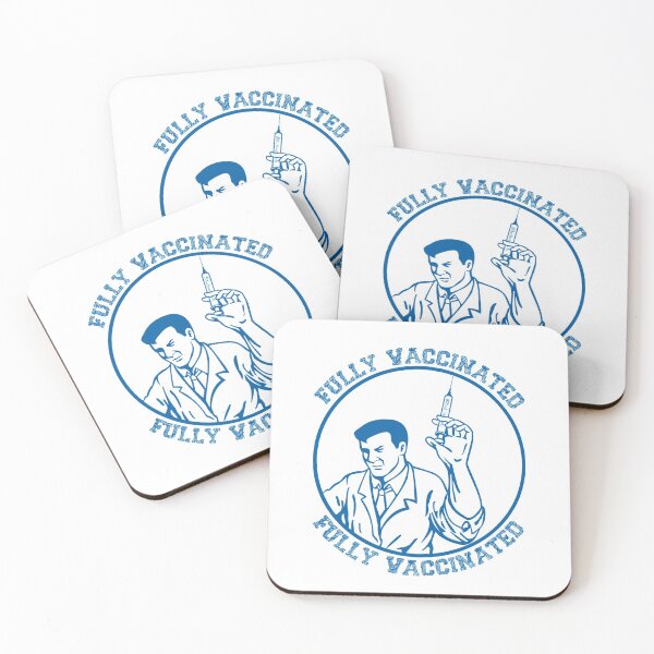 Item preview, Fully Vaccinated, Retro Vintage, Doctor Holding Syringe, Blue designed and sold by anghelapparel.