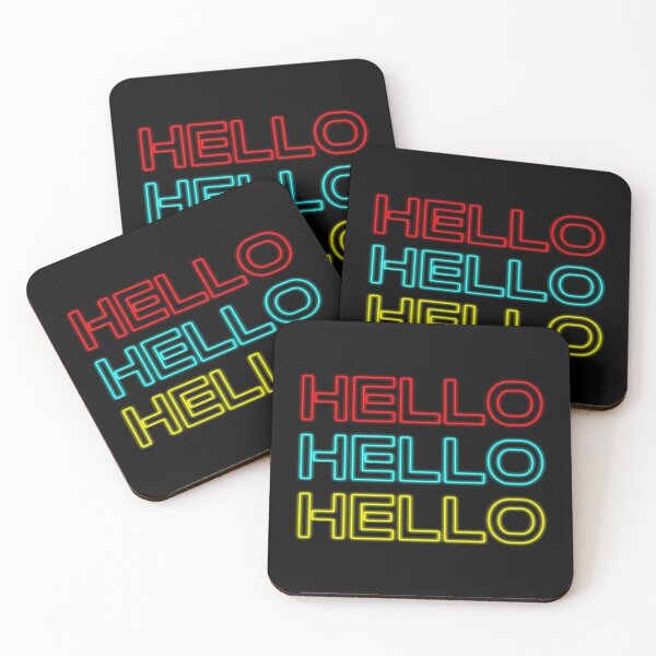 Item preview, Hello text retro neon effect designed and sold by Asa-design.