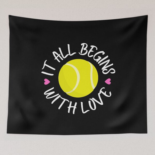 Item preview, Tennis funny quote -  All Begins With Tennis Love  designed and sold by Natkopod.