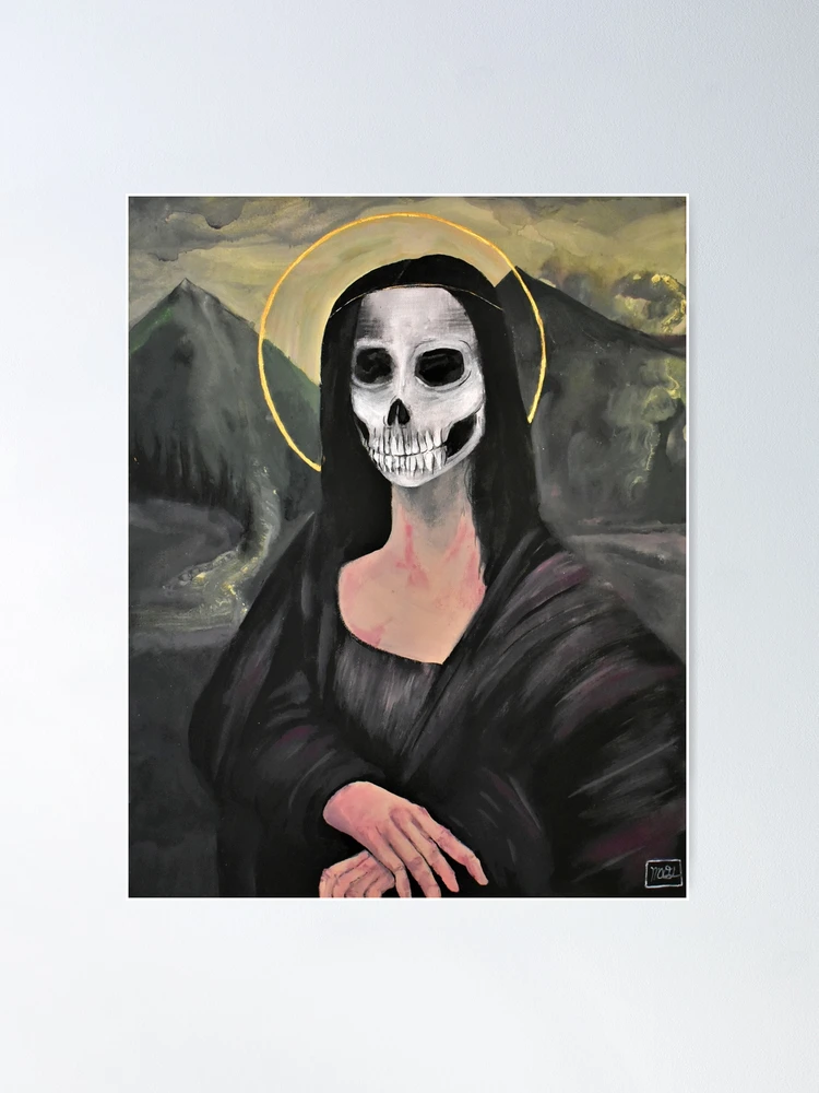 Skull Mona Lisa&quot; Poster for Sale by MAG-The-Artist | Redbubble