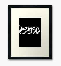 Bored Framed Print