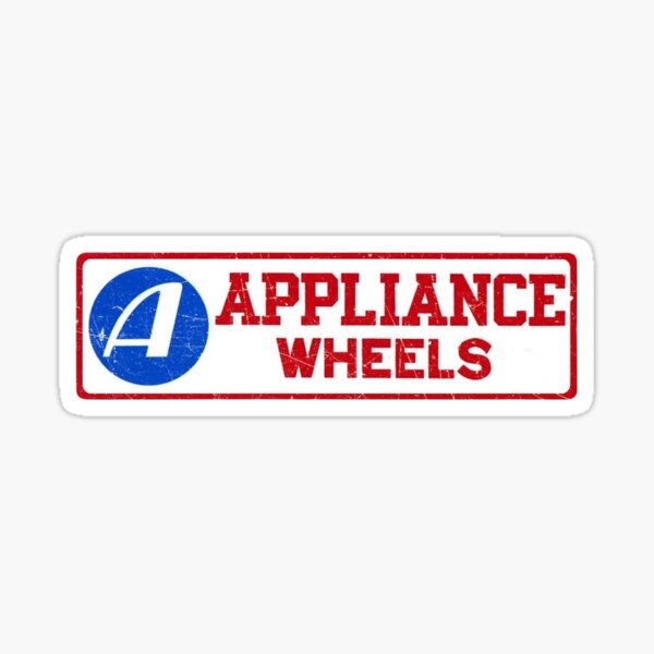 Vintage Appliance Wheels Decal - Aged Sticker for Sale by SimonAllen
