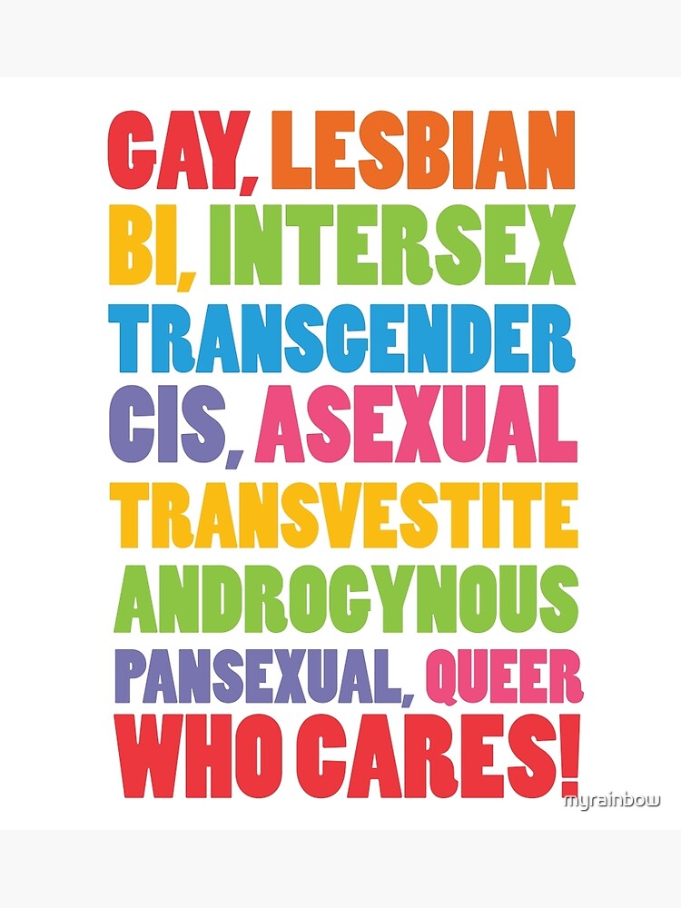 Gender Inclusion Campaign Glbitcatapq Poster For Sale By Myrainbow