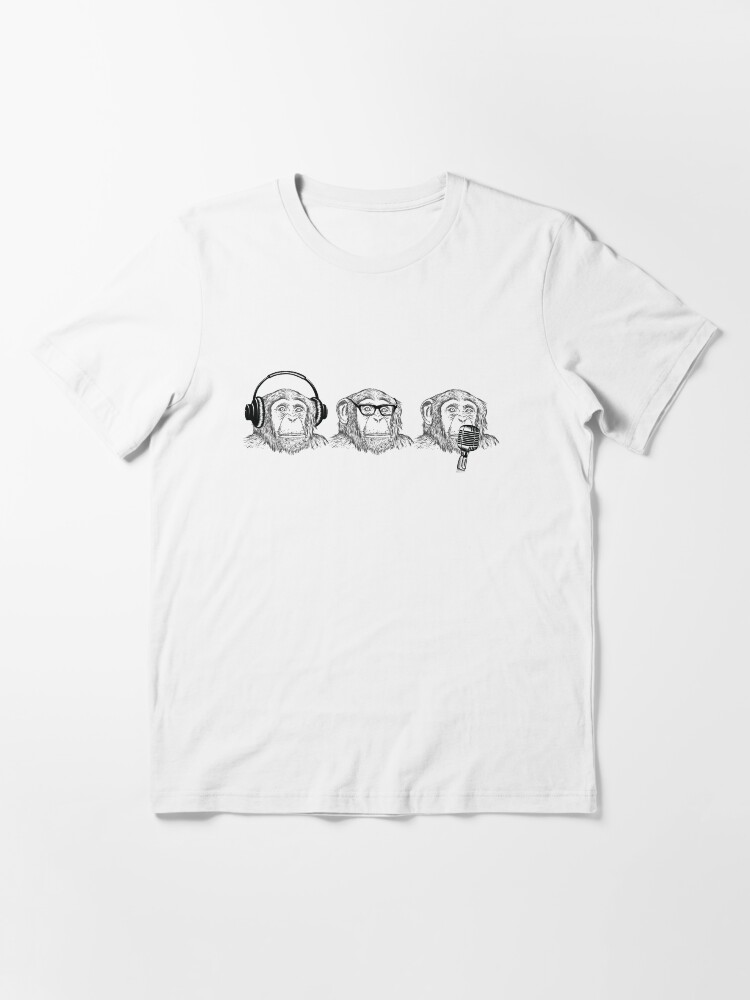 Alternate view of Hear Evil, See Evil, Speak Evil Essential T-Shirt