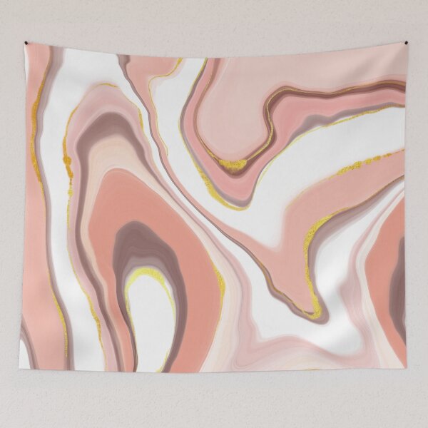 Item preview, Peach Marble Effect with Gold Tint designed and sold by ojasha.