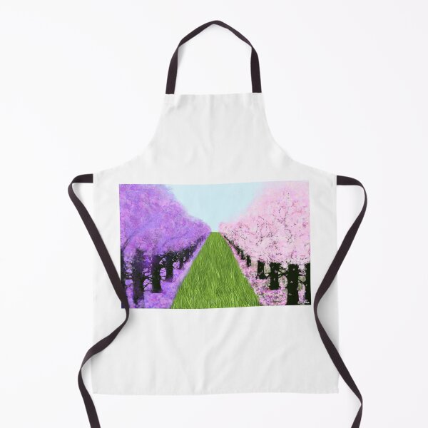 Item preview, Field of Grass with Jacaranda Trees and Cherry Blossoms designed and sold by --Iris--.