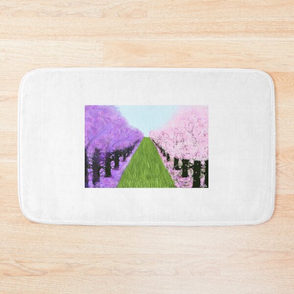 Item preview, Field of Grass with Jacaranda Trees and Cherry Blossoms designed and sold by --Iris--.
