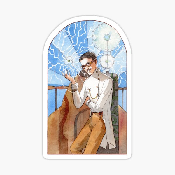 Nikola Tesla - The Magician Sticker