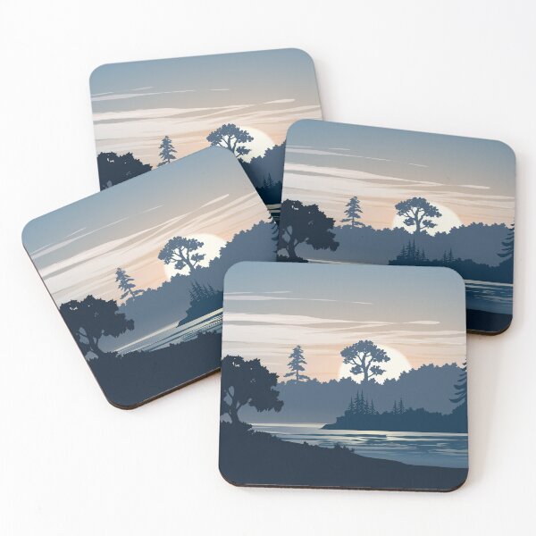 Item preview, Forest With The River Art Landscape designed and sold by JTS STORE.