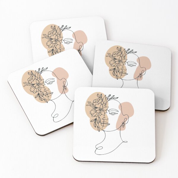 Item preview, Woman face with flowers designed and sold by Almusawwir.