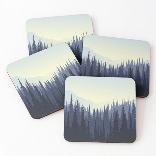 Item preview, Forest Landscape With Mountain Background Art designed and sold by JTS STORE.