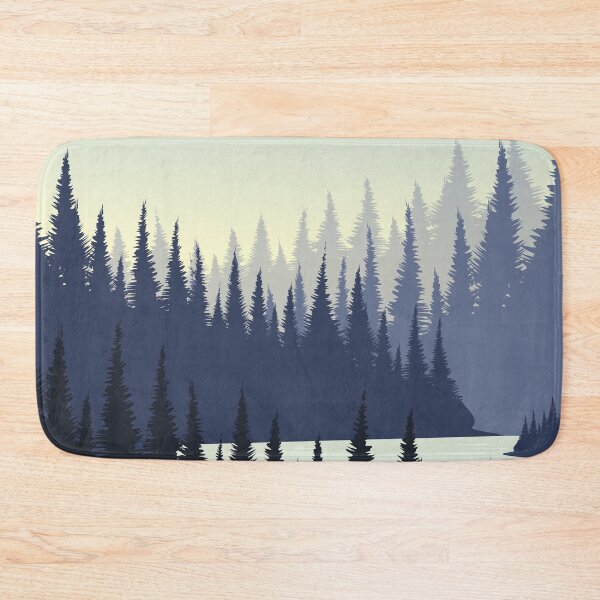Item preview, Pine Forest With the River And Mountain Sunset Background designed and sold by JTS STORE.