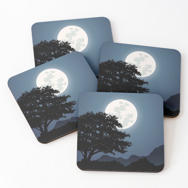Item preview, Night Sky With Tree On Hill Landscape designed and sold by JTS STORE.