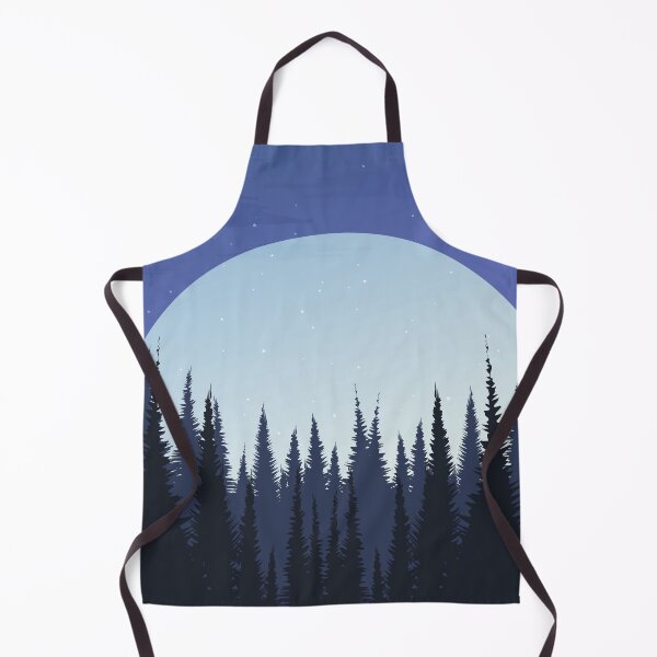 Item preview, Big Full Moon With Pine Forest Landscape  designed and sold by JTS STORE.
