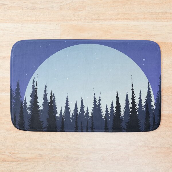 Item preview, Big Full Moon With Pine Forest Landscape  designed and sold by JTS STORE.